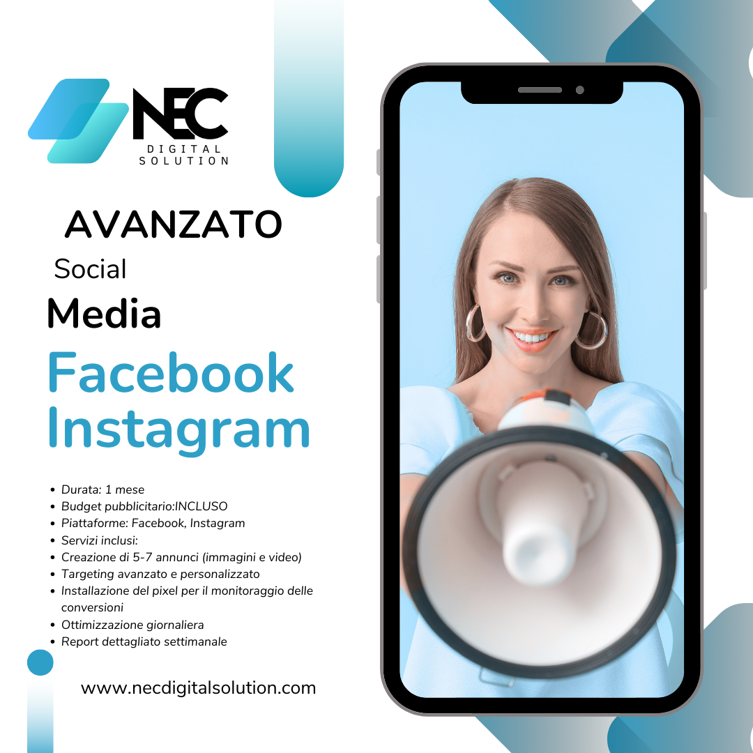 Sponsorizzate AVANZATO Facebook e Instagram